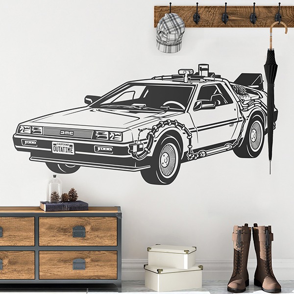 Vinilos Decorativos: El DeLorean de Doc