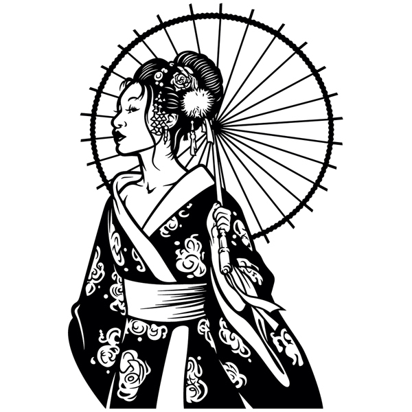Vinilos Decorativos: Geisha