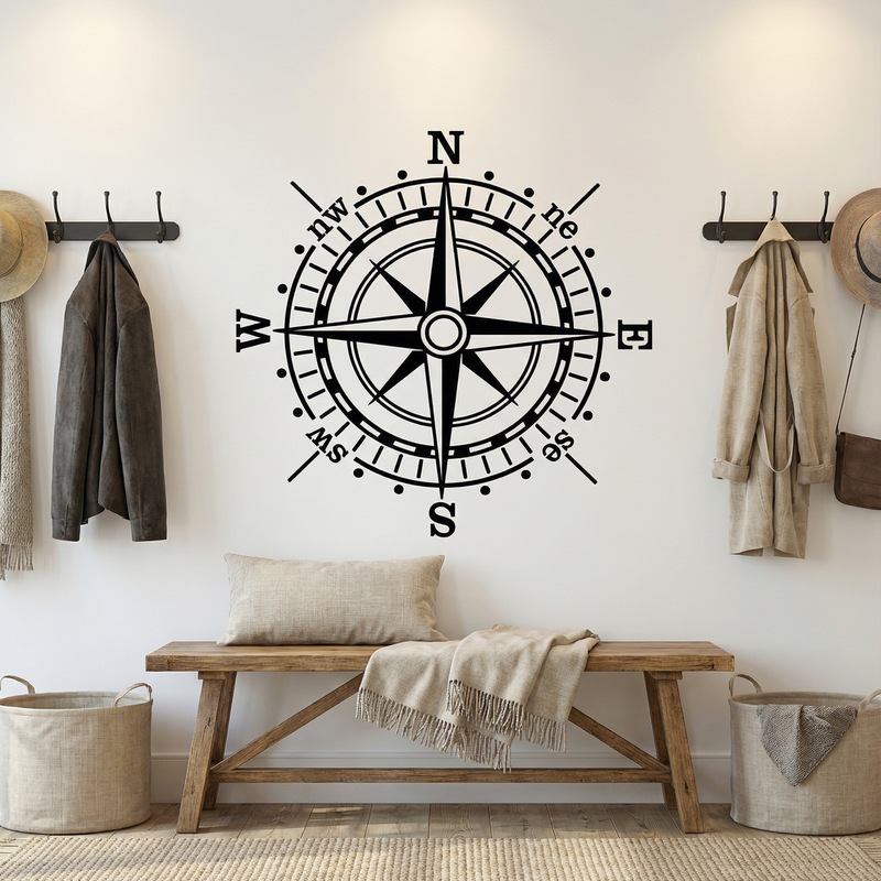 Vinilos Decorativos: Rosa de los Vientos del mar