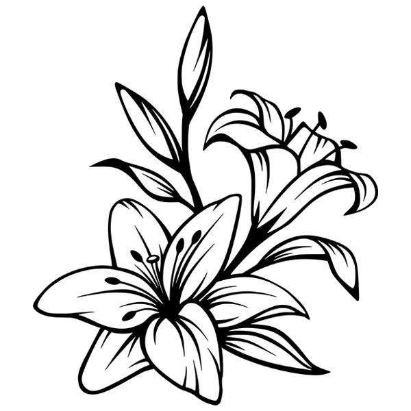 Vinilos Decorativos: Floral Xiuhtecuhtli