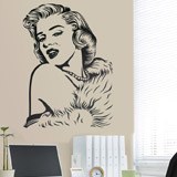 Vinilos Decorativos: Marilyn Monroe perlas 3