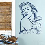 Vinilos Decorativos: Marilyn Monroe perlas 4
