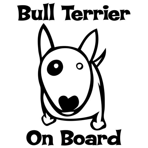 Pegatinas: Bull Terrier On Board