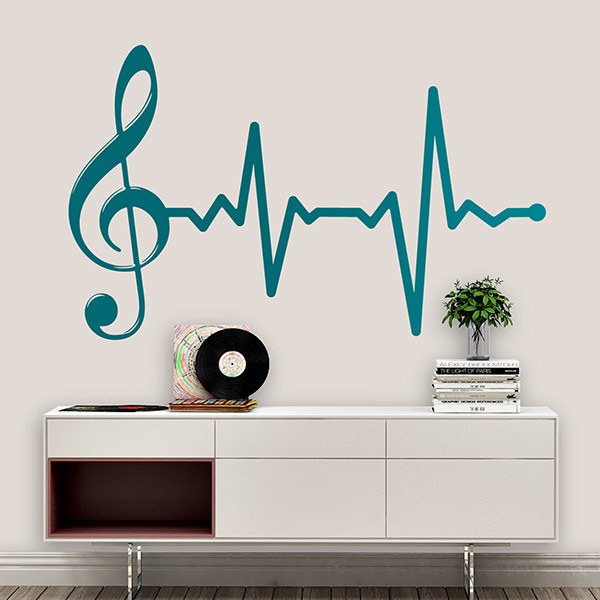 Vinilos Decorativos: Cardiograma Musical