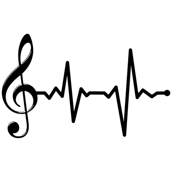 Vinilos Decorativos: Cardiograma Musical