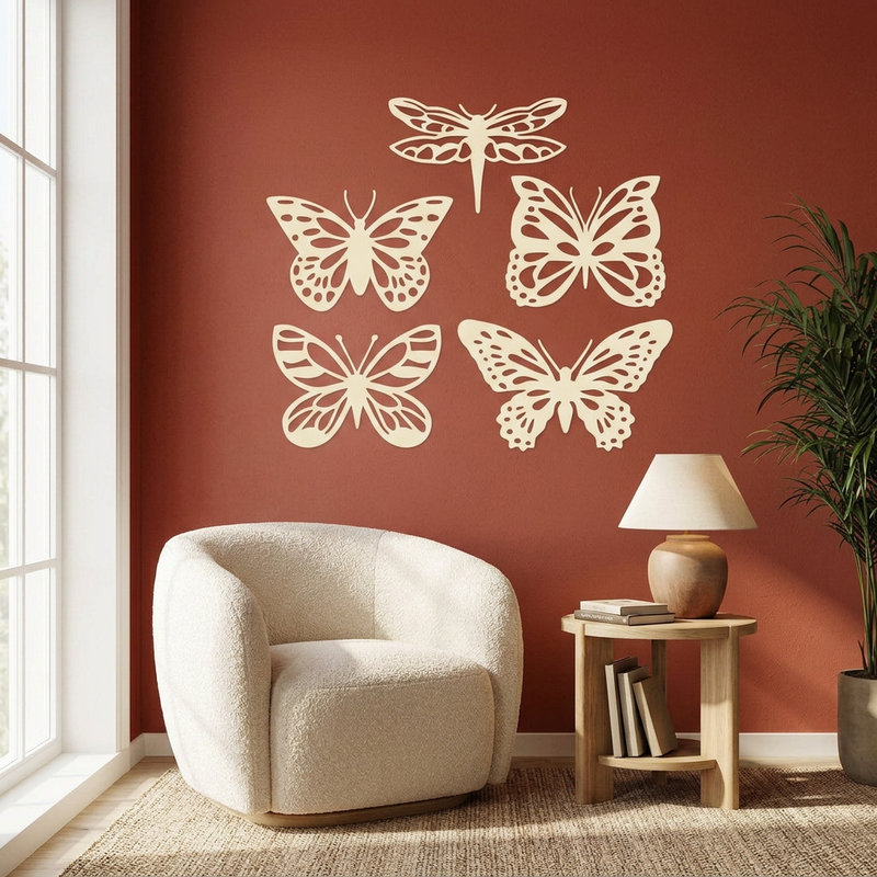 Vinilos Decorativos: Kit mariposas tropicales