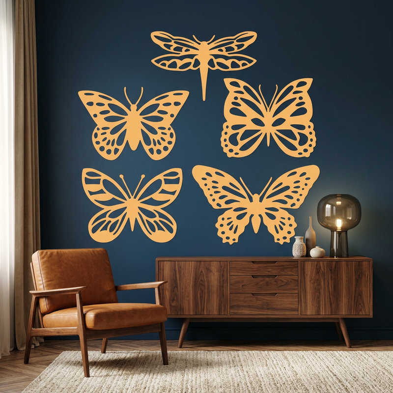Vinilos Decorativos: Kit mariposas tropicales