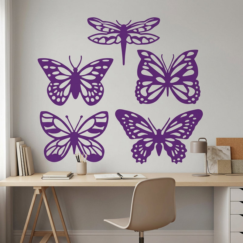 Vinilos Decorativos: Kit mariposas tropicales