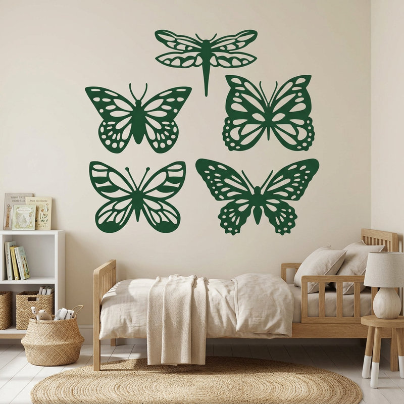 Vinilos Decorativos: Kit mariposas tropicales