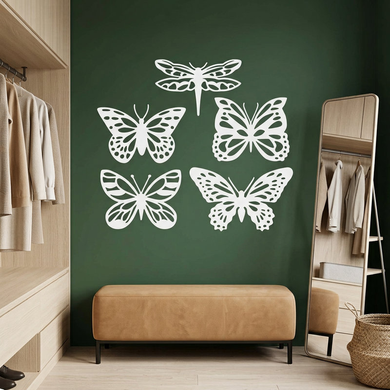 Vinilos Decorativos: Kit mariposas tropicales