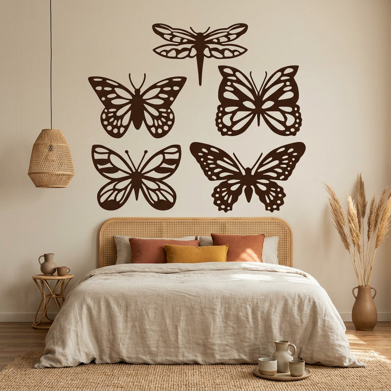 Vinilos Decorativos: Kit mariposas tropicales