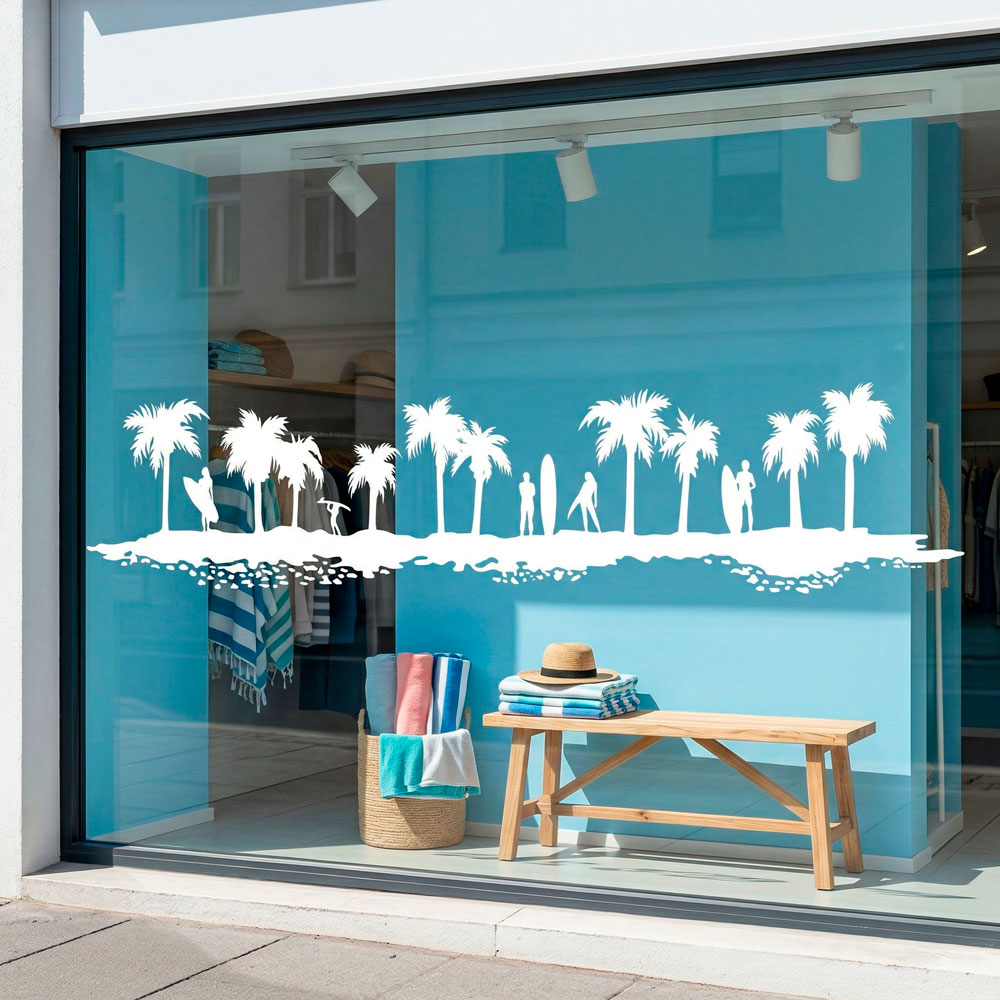 Vinilos Decorativos: Skyline surf