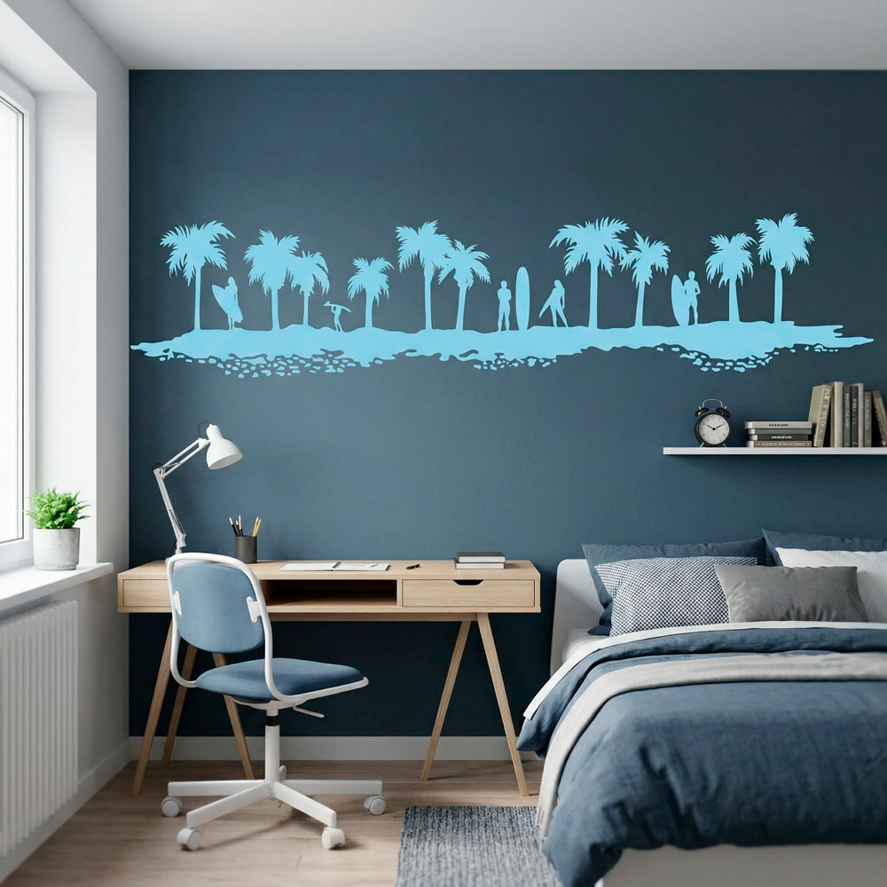 Vinilos Decorativos: Skyline surf