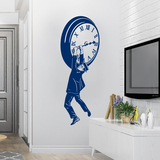 Vinilos Decorativos: Harold Lloyd colgando del reloj 2