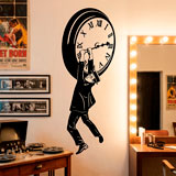 Vinilos Decorativos: Harold Lloyd colgando del reloj 9