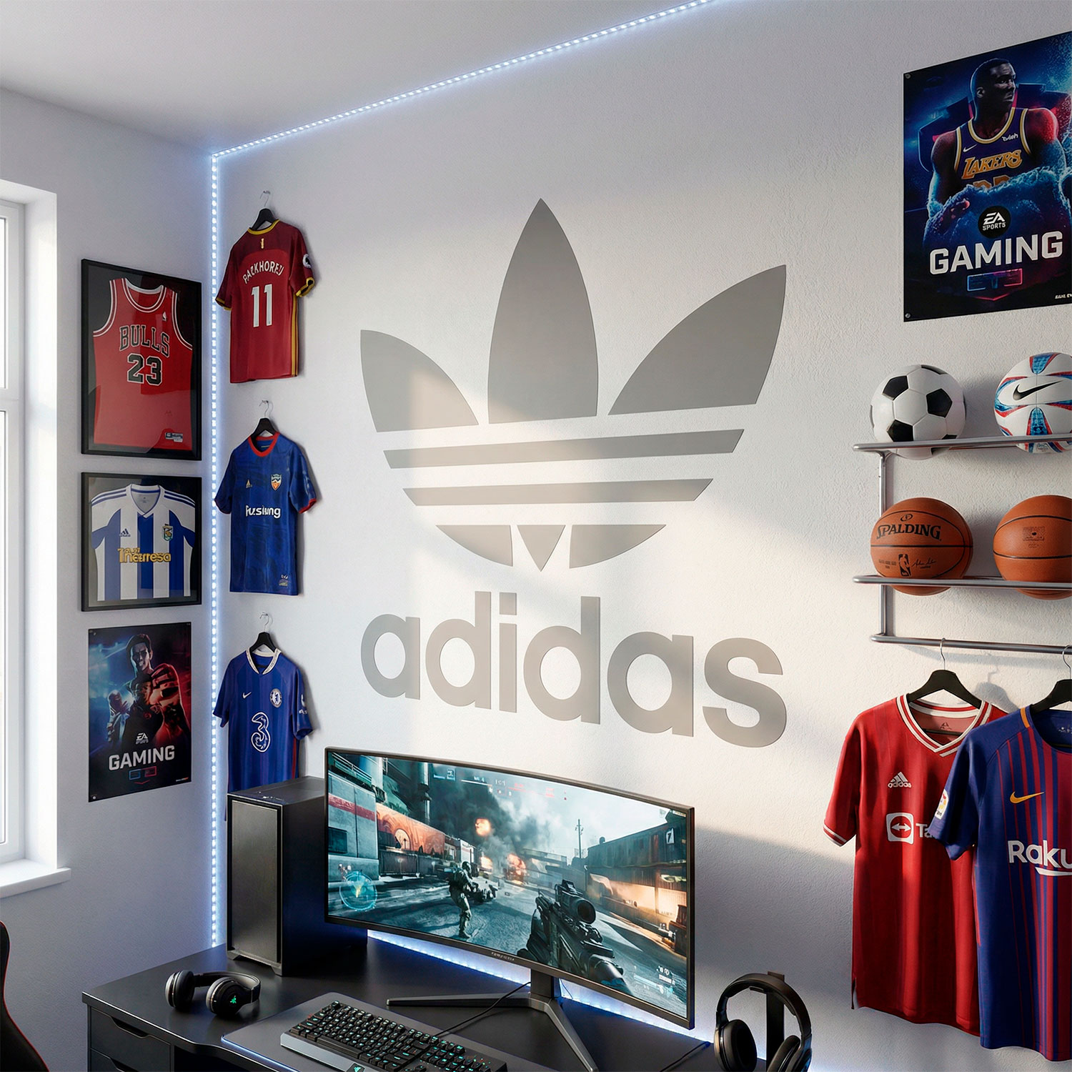 Vinilos Decorativos: Primer logo de Adidas