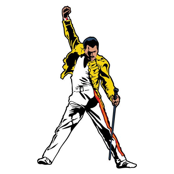 Vinilos Decorativos: Freddie Mercury en concierto