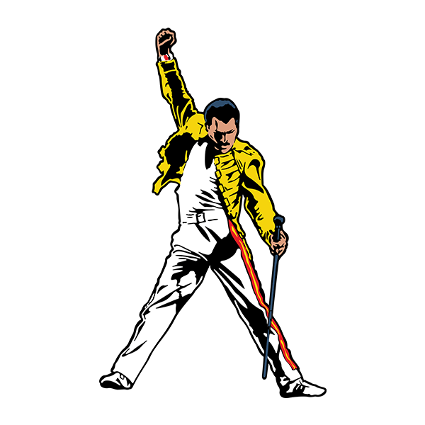 Vinilos Decorativos: Freddie Mercury en concierto