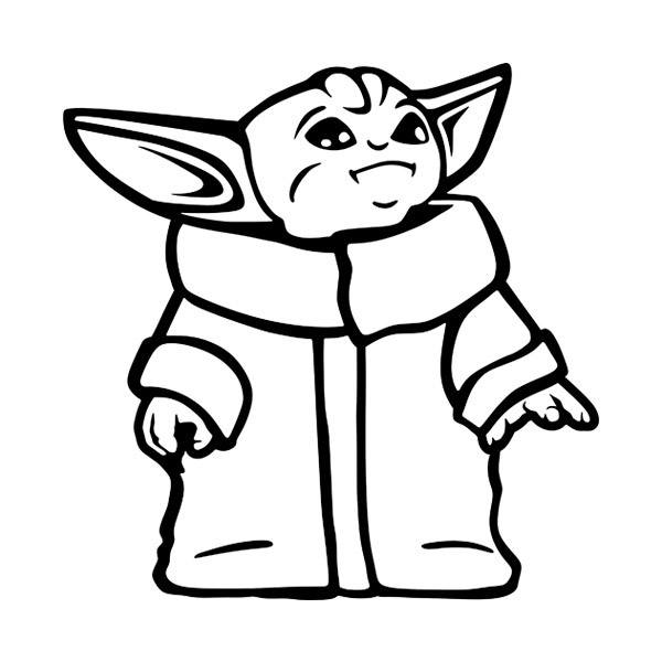 Free 259 Baby Yoda Outline Svg Free SVG PNG EPS DXF File