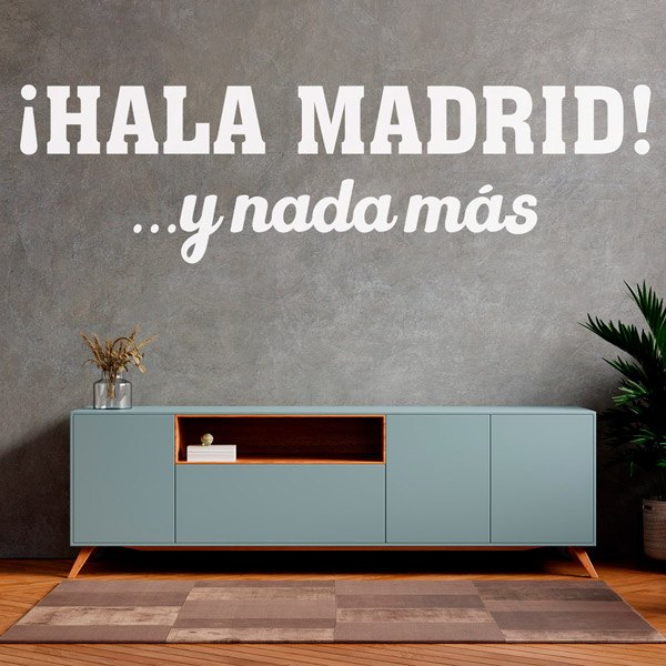 Vinilos Decorativos: ¡Hala Madrid! y nada más