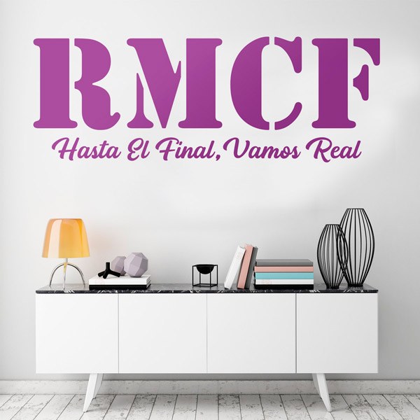 Vinilos Decorativos: RMCF Hasta el Final, Vamos Real 0