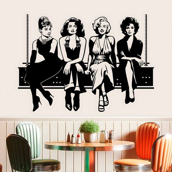 Vinilos Decorativos: Audrey - Rita - Marilyn- Taylor