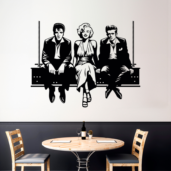 Vinilos Decorativos: Elvis - Marilyn - James