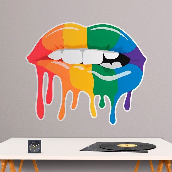 Vinilos Decorativos: Labios LGTBI