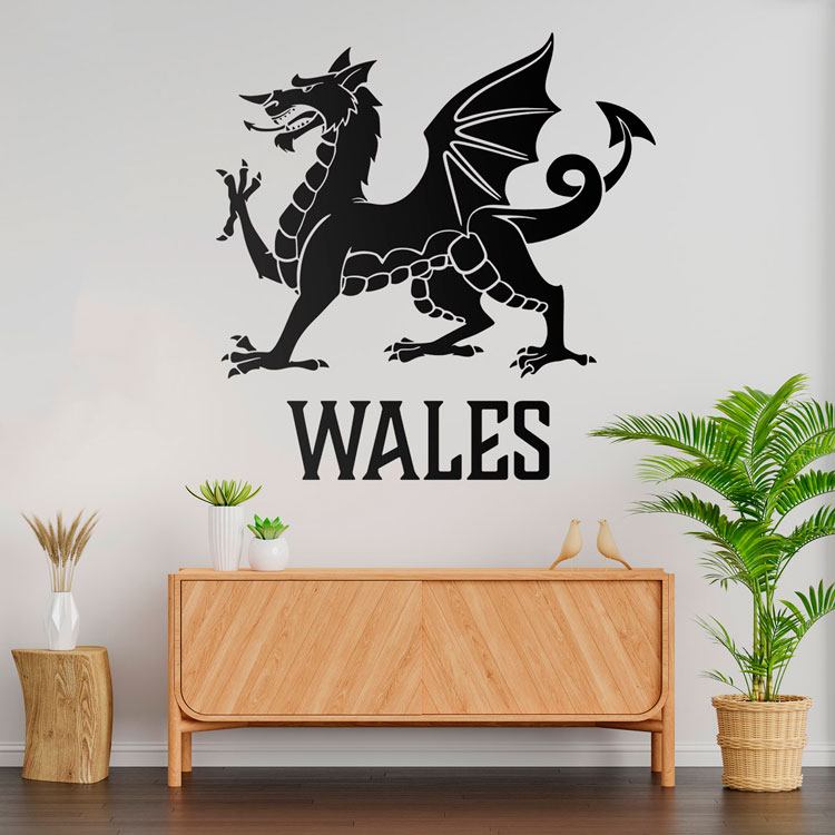 Vinilos Decorativos: Vinilo decorativo Dragón de Gales, diseño icónico