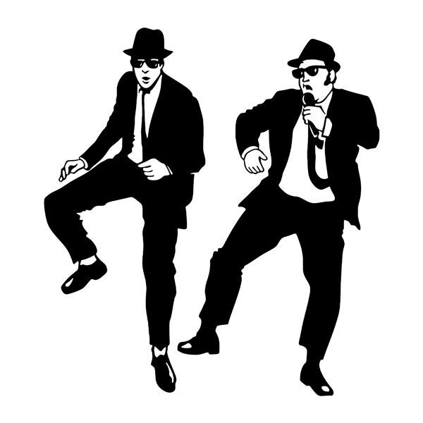 Vinilos Decorativos: Blues Brothers Bailando