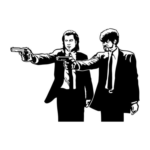 Vinilos Decorativos: Jules y Vincent Vega en Pulp Fiction