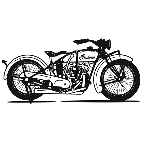 Vinilos Decorativos: Moto Clásica Indian