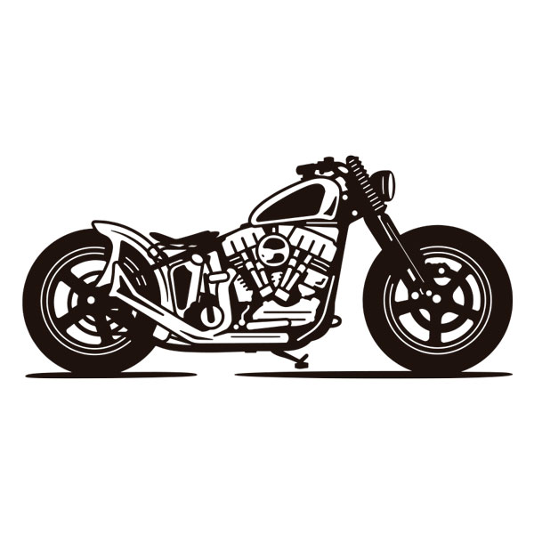 Vinilos Decorativos: Moto Chopper