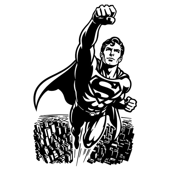 Vinilos Decorativos: Superman Metropolis