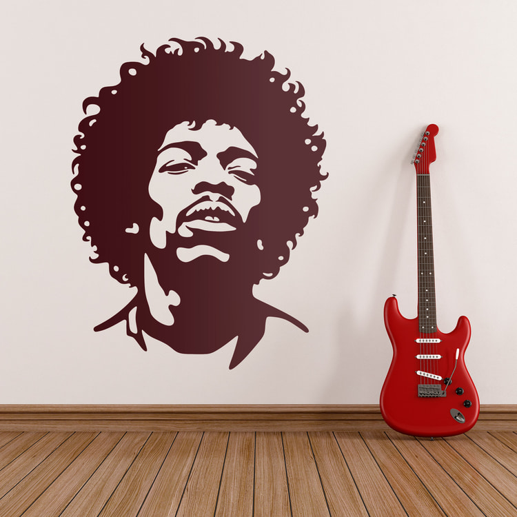 Vinilos Decorativos: Jimi Hendrix Artist