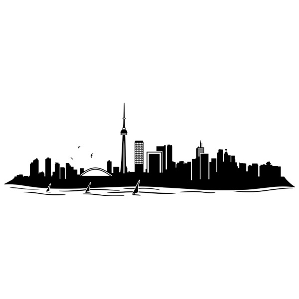 Vinilos Decorativos: Skyline Toronto