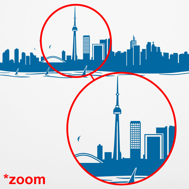 Vinilos Decorativos: Skyline Toronto