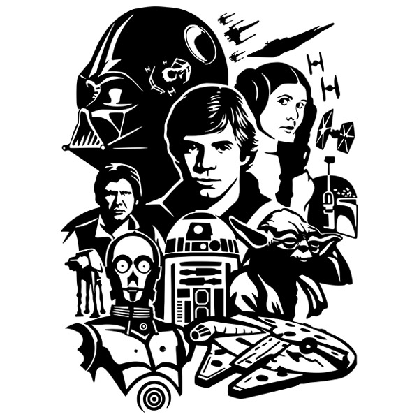 Vinilos Decorativos: Star Wars - Trilogía original