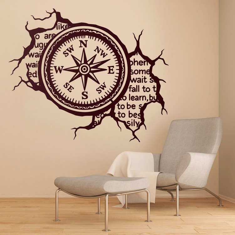 Vinilos Decorativos: Rosa de los vientos - Texto