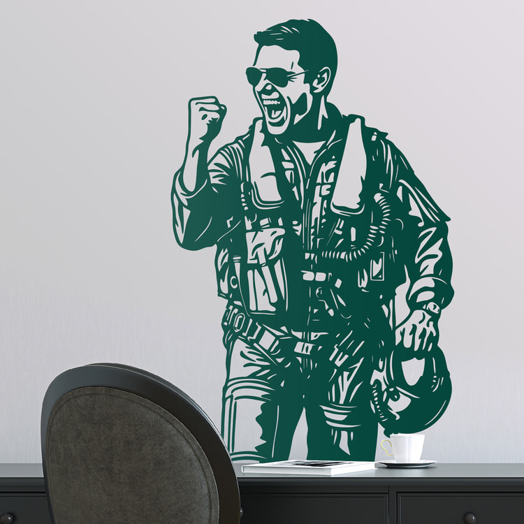 Vinilos Decorativos: Top Gun Maverick - Tom Cruise