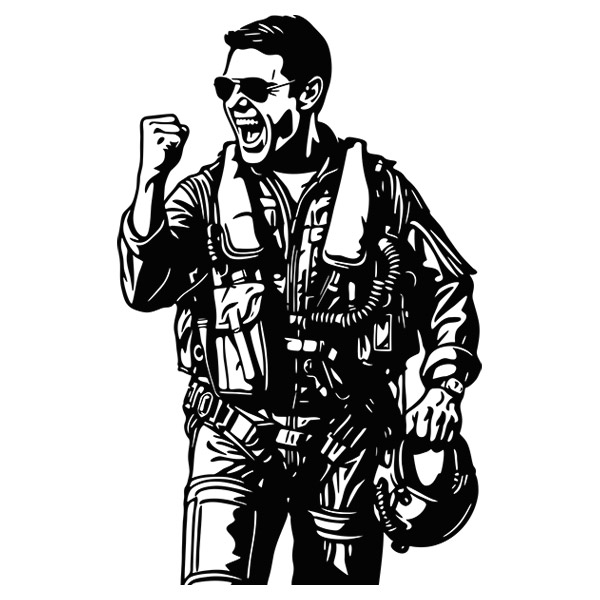 Vinilos Decorativos: Top Gun Maverick - Tom Cruise