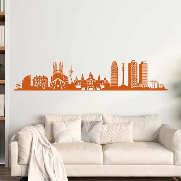 Vinilos Decorativos: Skyline de Barcelona