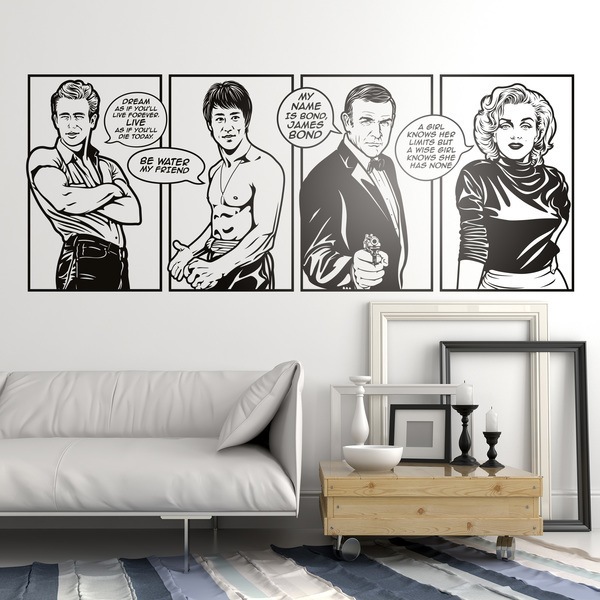 Vinilos Decorativos: Comic Estrellas de cine