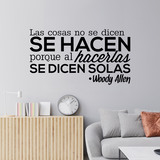 Vinilos Decorativos: Las cosas no se dicen... Woody Allen 2