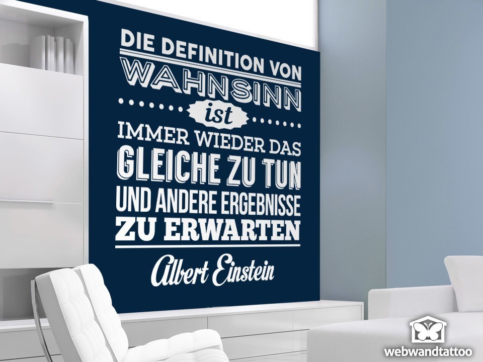 Vinilos Decorativos: Die definition von wahnsinn... Albert Einstein