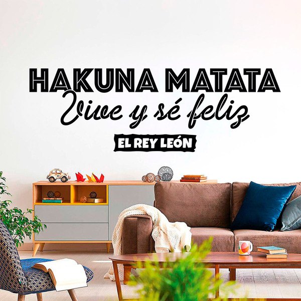 Vinilos Decorativos: Hakuna Matata, en español