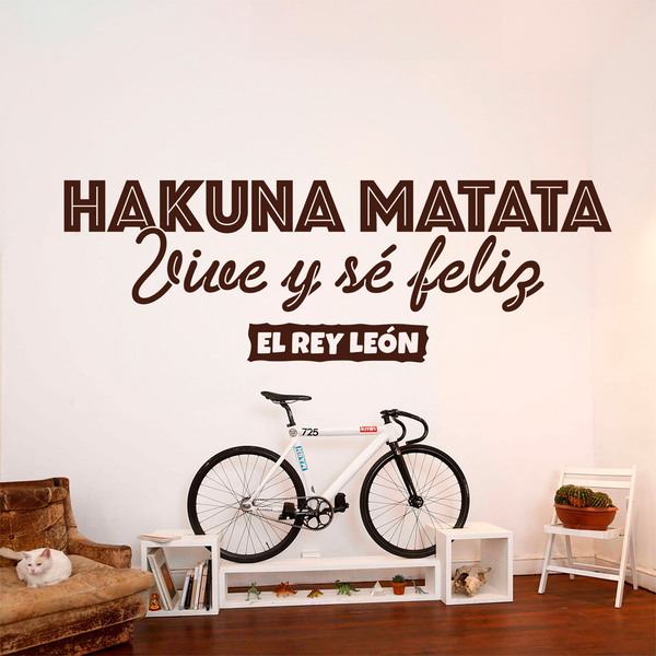 Vinilos Decorativos: Hakuna Matata, en español