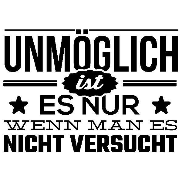 Vinilos Decorativos: Unmöglich ist es nur wenn man es nicht versucht