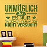 Vinilos Decorativos: Unmöglich ist es nur wenn man es nicht versucht 2