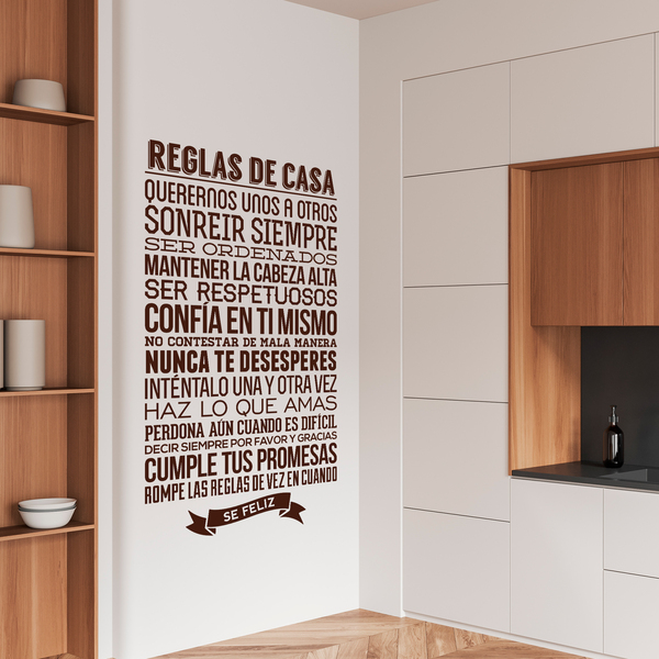 Vinilos Decorativos: Reglas de la Casa